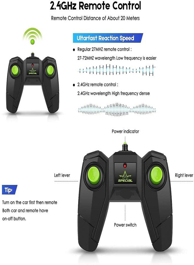 N2K2 ENTERPRISE Double Sided 360 Degree Rotating Stunt Car 4WD Remote Control Monster Truck High Speed Rock Crawler Cars Toy for Kids (Multicolor) - Image 5